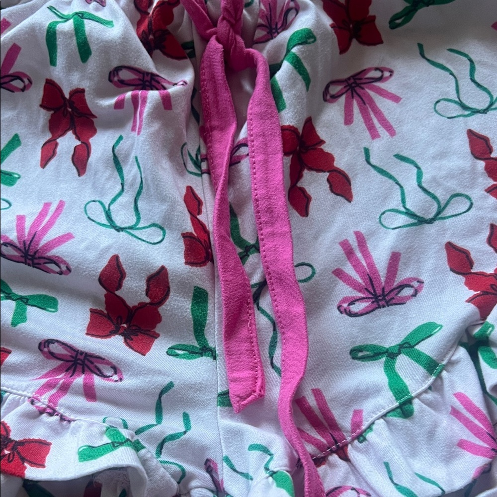 🍓Pink Floral Ruffle Shorts - Picture 2 of 3